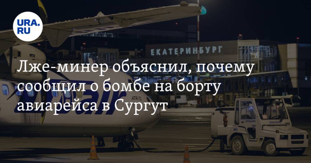 Лже-минер объяснил, почему сообщил о бомбе на борту авиарейса в Сургут