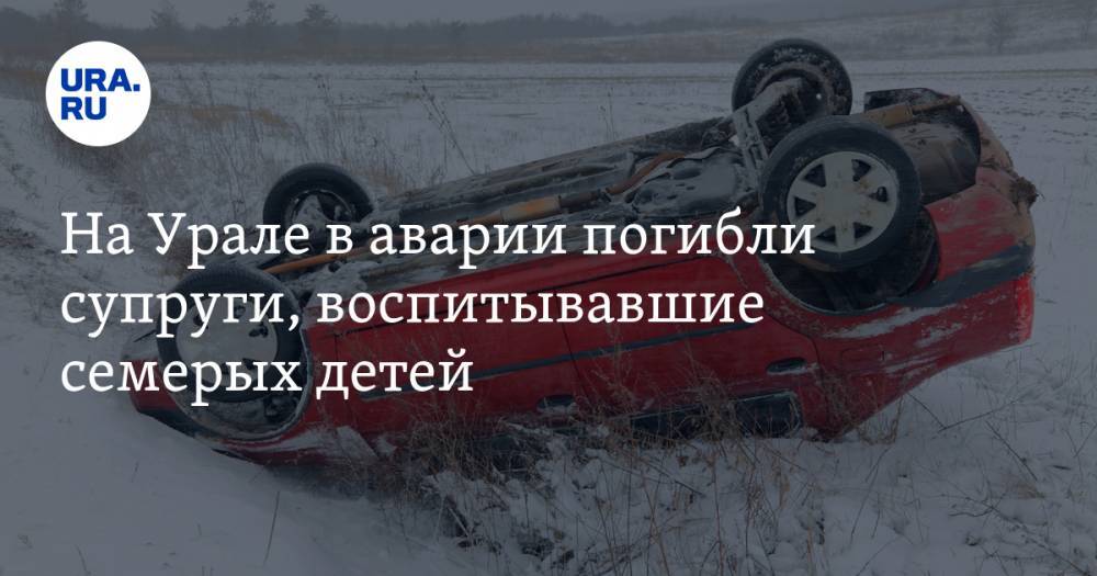 На Урале в аварии погибли супруги, воспитывавшие семерых детей