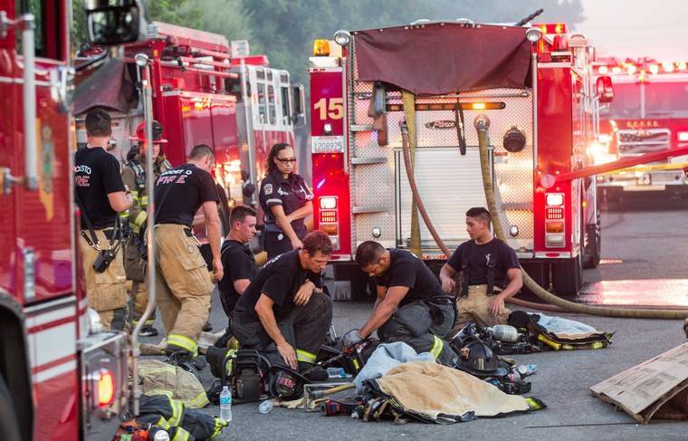 22 человека пострадали при пожаре в Нью-Йорке