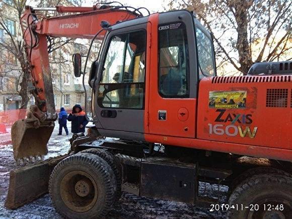 В Челябинске экскаватор повредил трубу, оставив без газа жителей многоквартирного дома