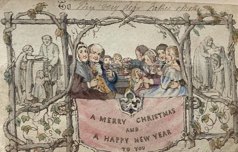 В лондонском музее выставят самую первую рождественскую открытку в мире