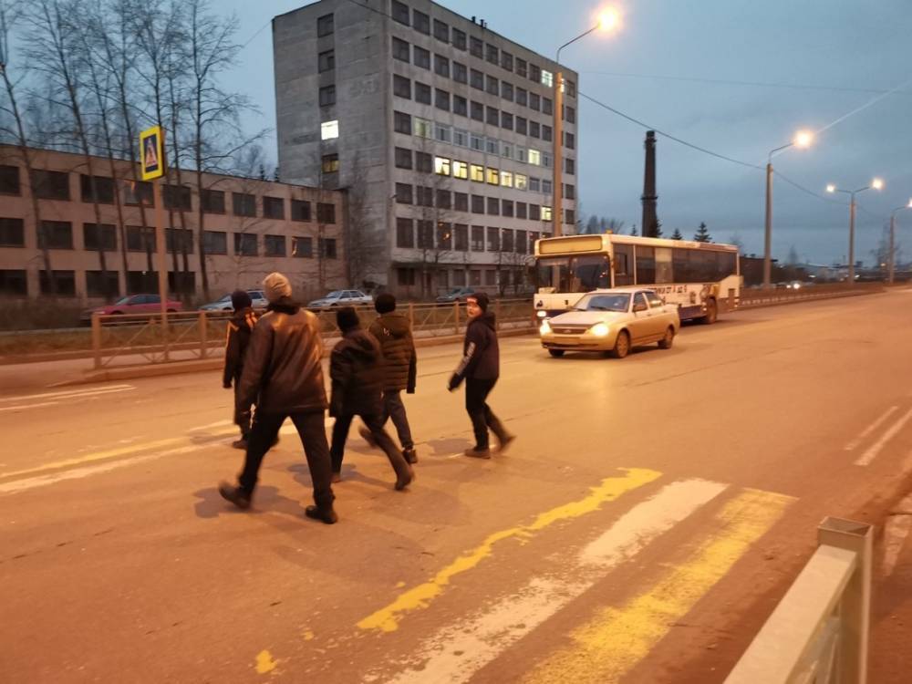 После трех аварий с пешеходами на Белозерском шоссе установят «лежачих полицейских»