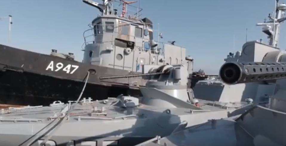 Опубликовано видео внешнего состояния военных кораблей перед передачей Украине