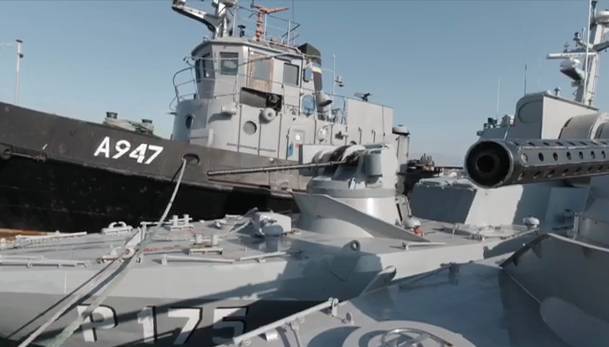 Появились видеокадры состояния украинских кораблей на момент их передачи Киеву