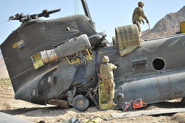 В Афганистане разбился вертолет ВВС США