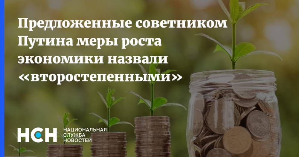 Предложенные советником Путина меры роста экономики назвали «второстепенными»