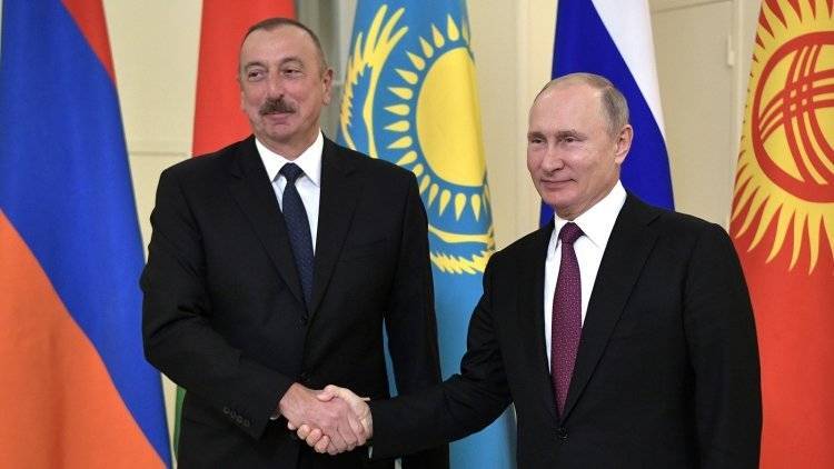 Путин встретится с Алиевым в Петербурге 20 декабря