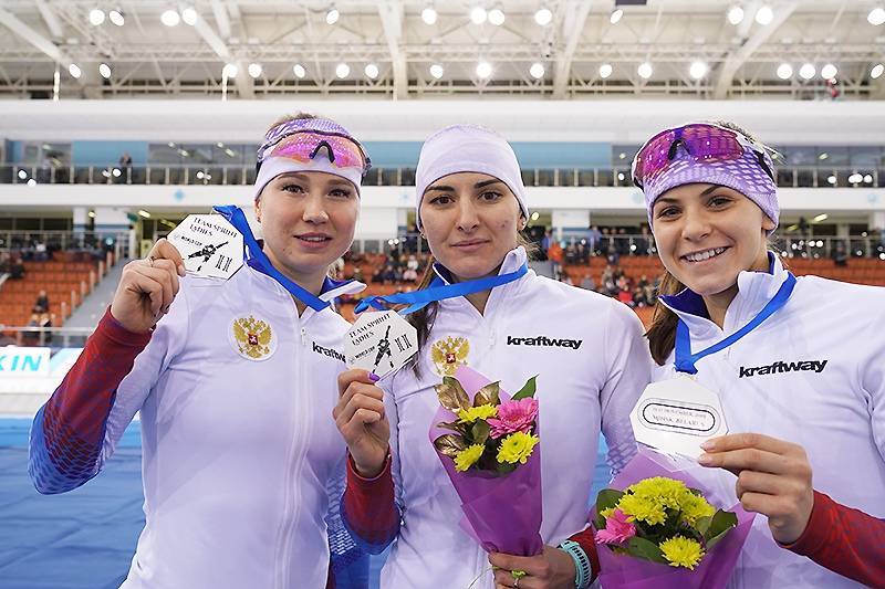 Российские конькобежки выиграли этап Кубка мира