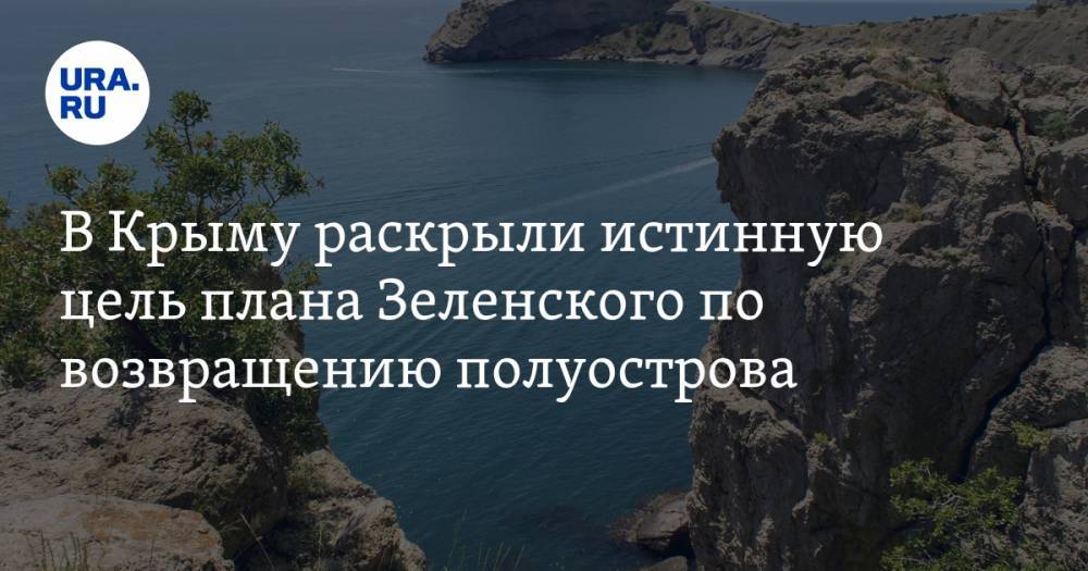 В Крыму раскрыли истинную цель плана Зеленского по возвращению полуострова