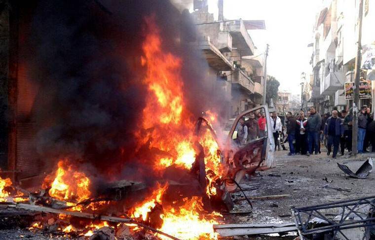 Взрыв автомобиля унёс жизни десяти человек в Сирии