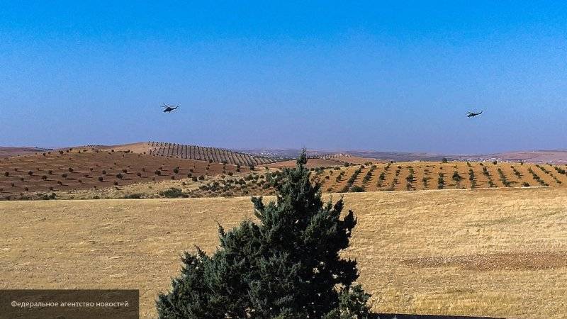 Вертолеты ВКС РФ обеспечили прикрытие колонн в ходе совместного патрулирования с Турцией в Сирии