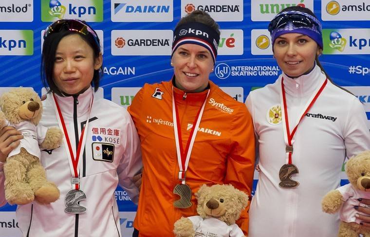 Конькобежка Лаленкова завоевала бронзу на дистанции 1500 м на этапе КМ