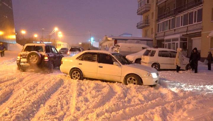 В Магаданской области за сутки выпала полумесячная норма снега