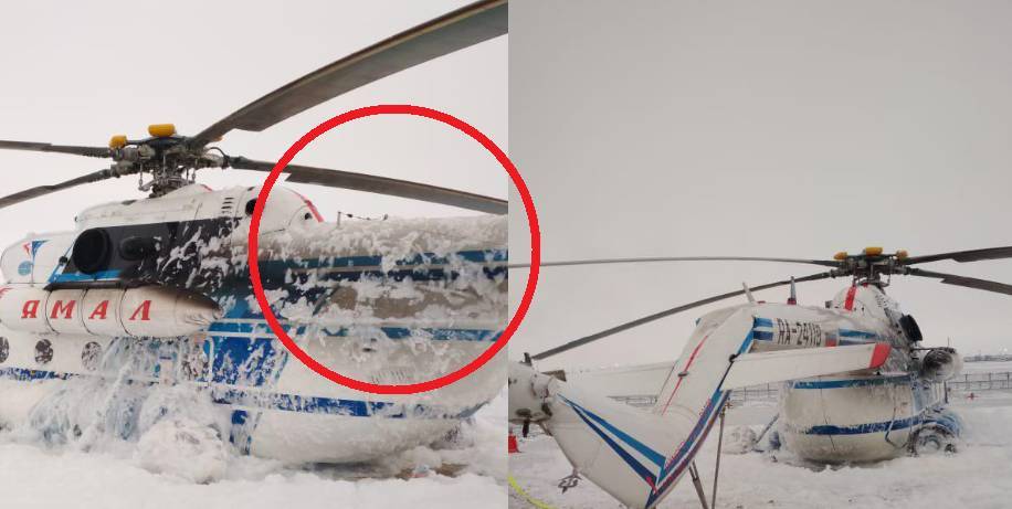Пассажир снял на видео шокирующе жесткую посадку Ми-8 на Ямале