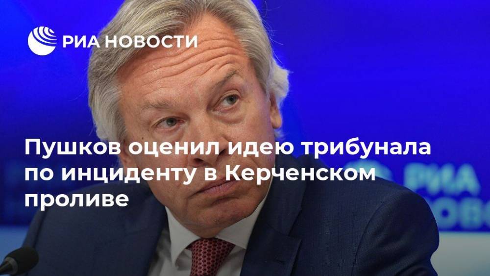 Пушков оценил идею трибунала по инциденту в Керченском проливе
