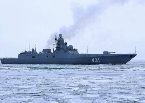 Фрегат «Адмирал Касатонов» проходит ходовые испытания в Белом море