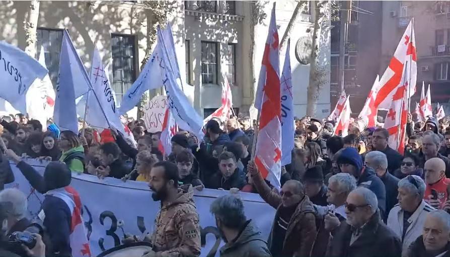 Полиция применила водометы для разгона митинга в Грузии