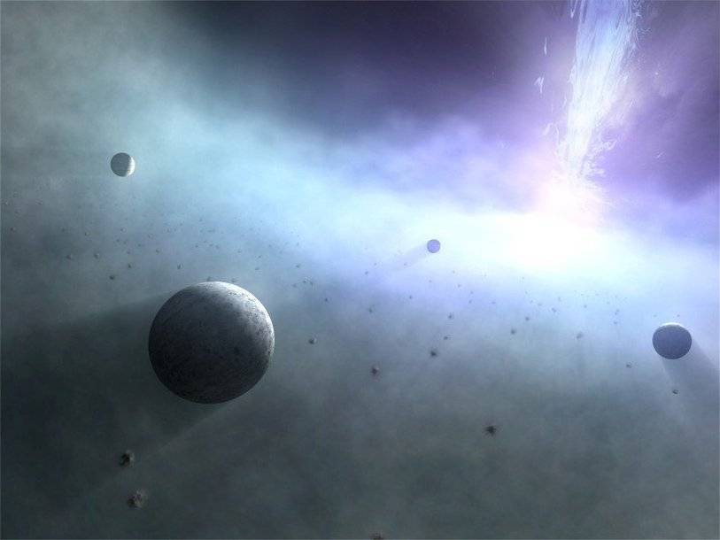 Черные дыры могут служить центрами гигантских планетных систем