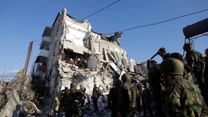 Сотни человек пострадали при землетрясении в Албании