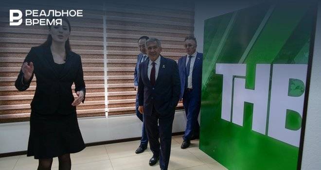 Минниханов посетил новый корпункт ТНВ в Узбекистане