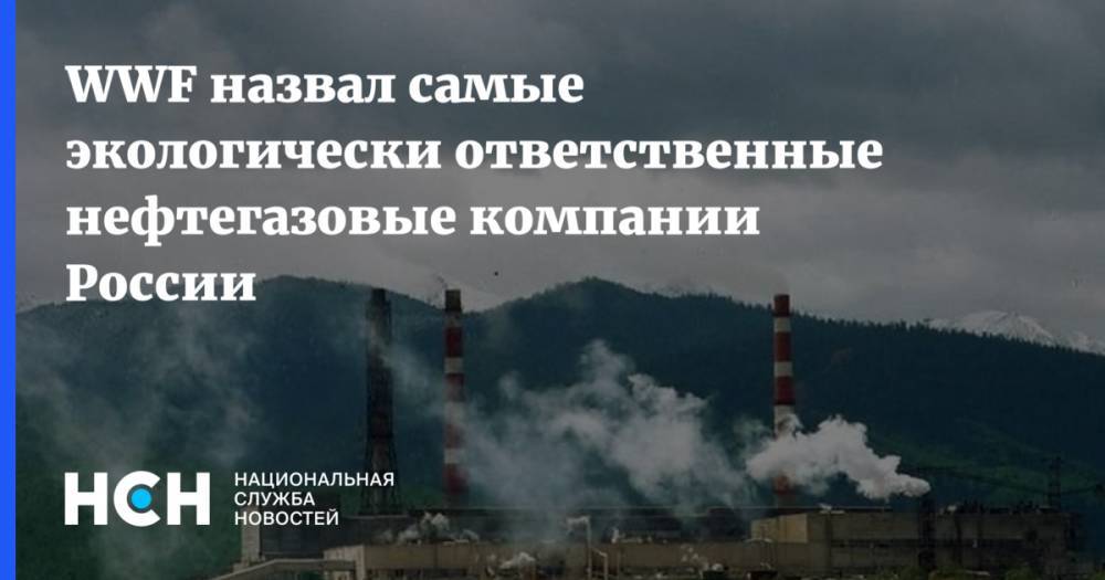 WWF назвал самые экологически ответственные нефтегазовые компании России