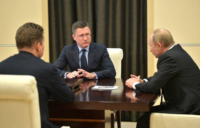 Путин обсудил с Миллером и Новаком взаимодействие с Украиной в энергетике