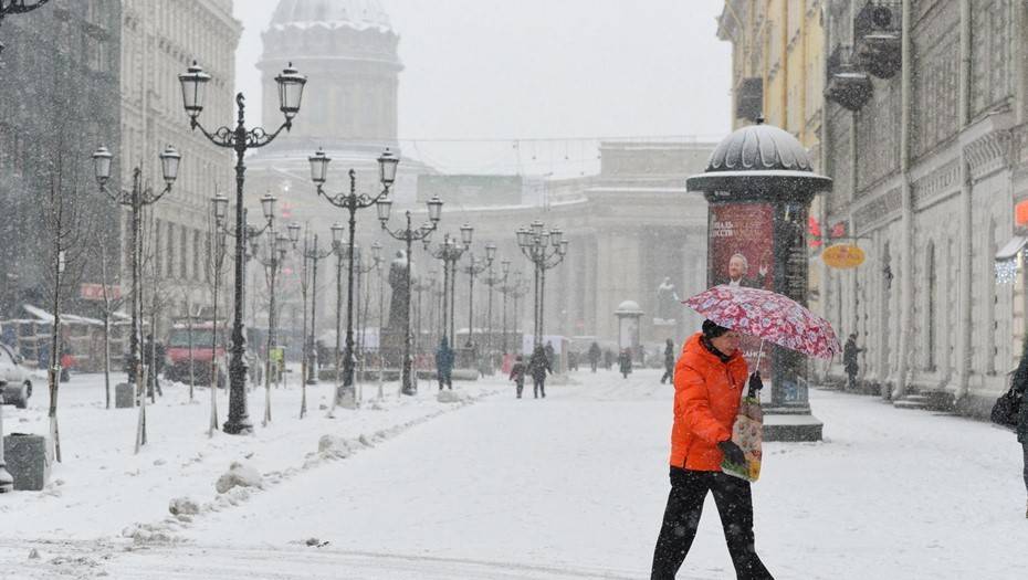Синоптики обещают снегопад в Петербурге