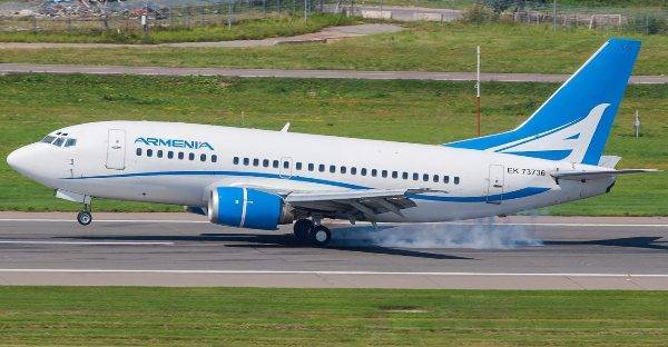 Самолёт авиакомпании «Армения» совершил вынужденную посадку в Ростове