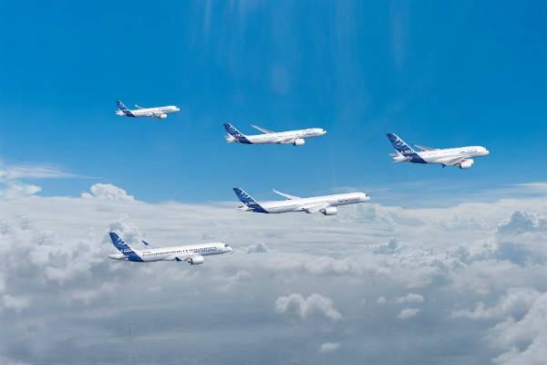 Пусть летают клиньями: Airbus предложил организовать групповые полеты пассажирских лайнеров