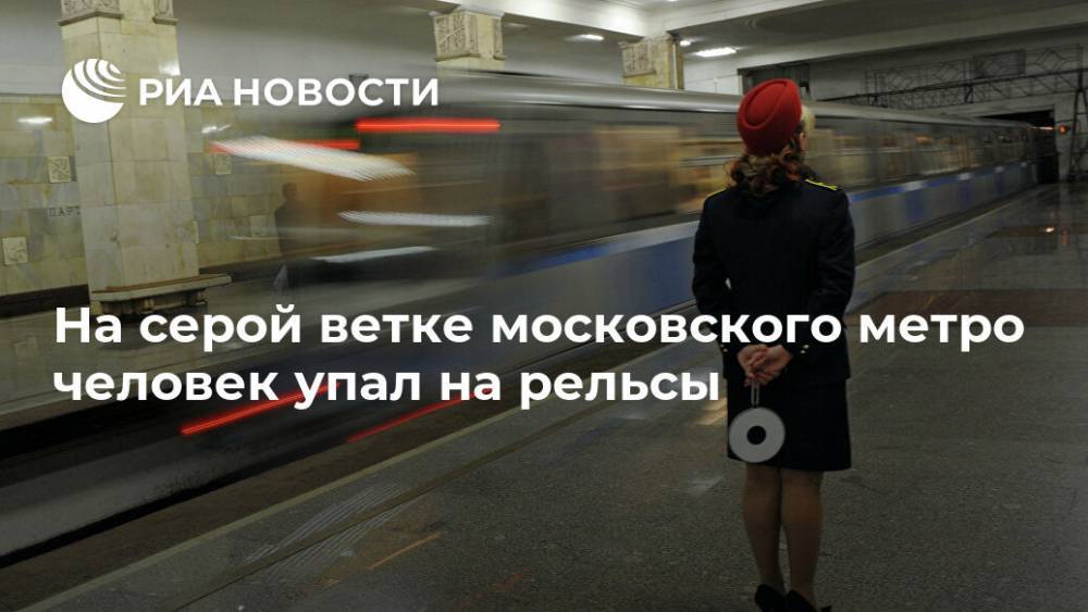На серой ветке московского метро человек упал на рельсы