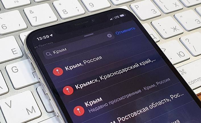 Главред: компания Apple признала Крым российским