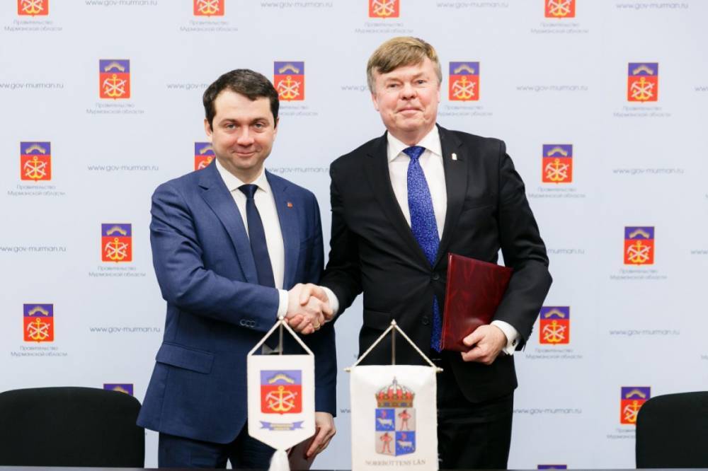 Андрей Чибис и губернатор Норрботтена подписали протокол о дальнейшем сотрудничестве