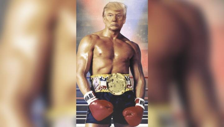 Трамп сравнил себя с боксером, опубликовав фото в образе Рокки