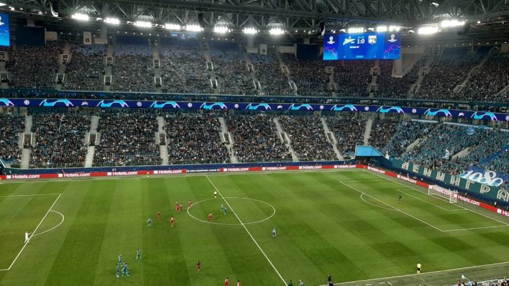 «Зенит» обыгрывает «Лион» после первого тайма в матче Лиги чемпионов
