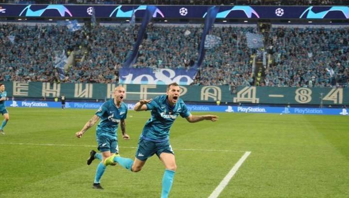 Голы Дзюбы и Оздоева принесли победу "Зениту" в матче Лиги чемпионов с "Лионом"
