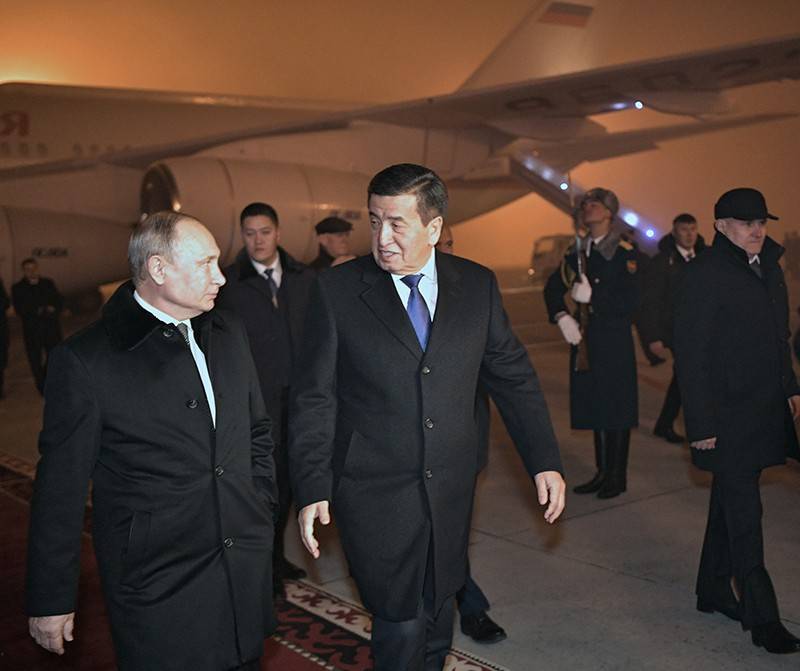 Путин прибыл в Бишкек на саммит ОДКБ