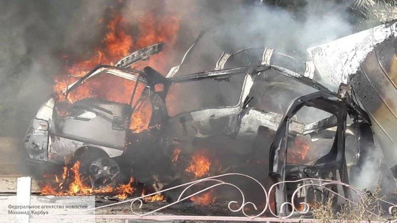 Курдские боевики взорвали два автомобиля в провинции Алеппо в Сирии