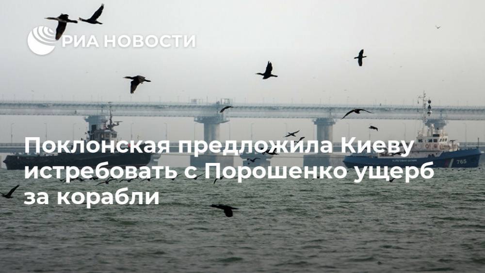 Поклонская предложила Киеву истребовать с Порошенко ущерб за корабли