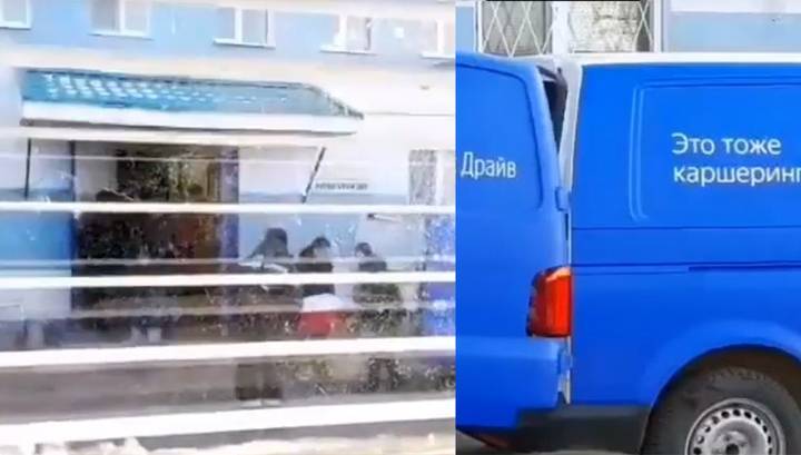 В Казани автомобиль каршеринга приспособили под катафалк