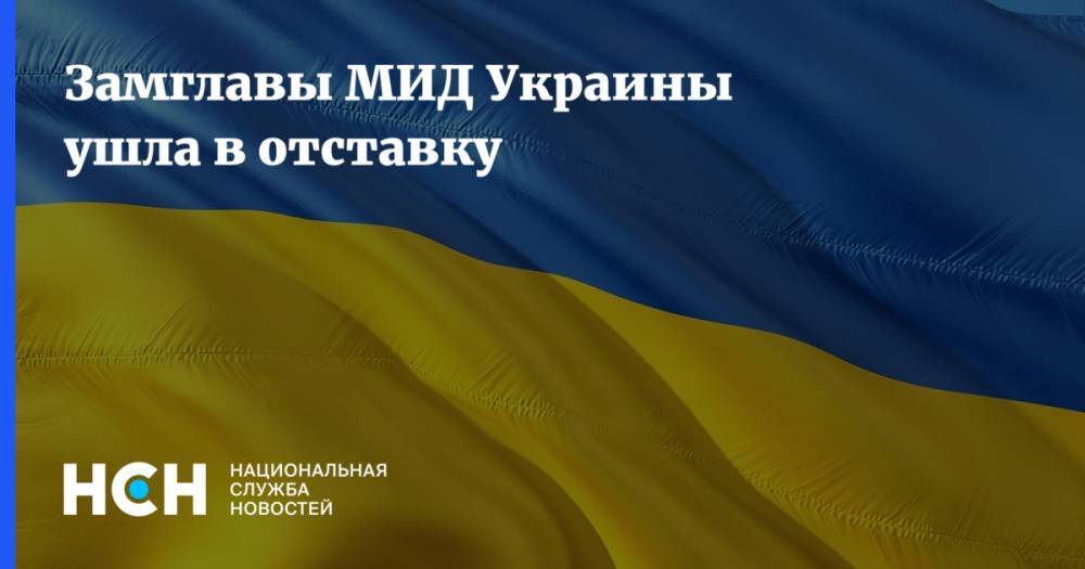 Замглавы МИД Украины ушла в отставку