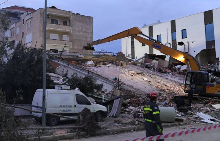 Новое сильное землетрясение произошло в Албании