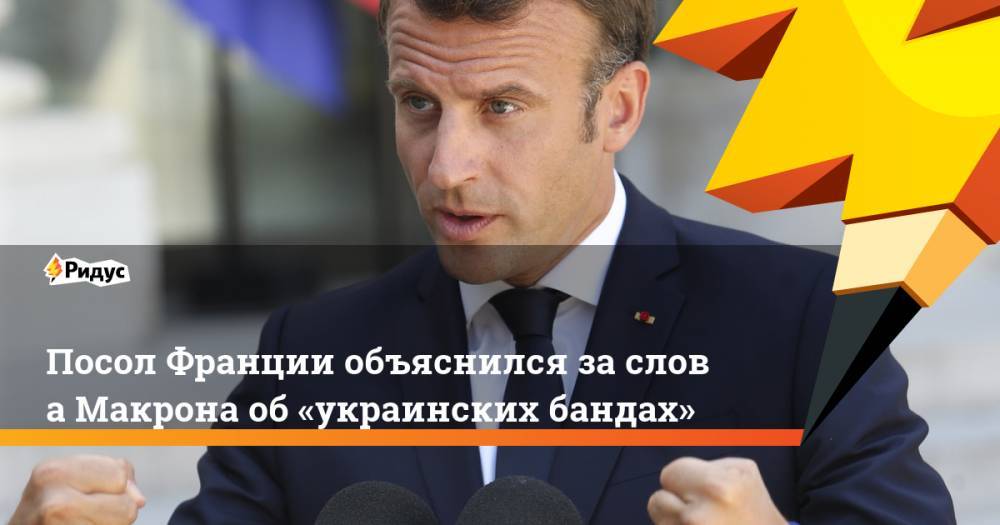 Посол Франции объяснился за&nbsp;слова Макрона об «украинских бандах»
