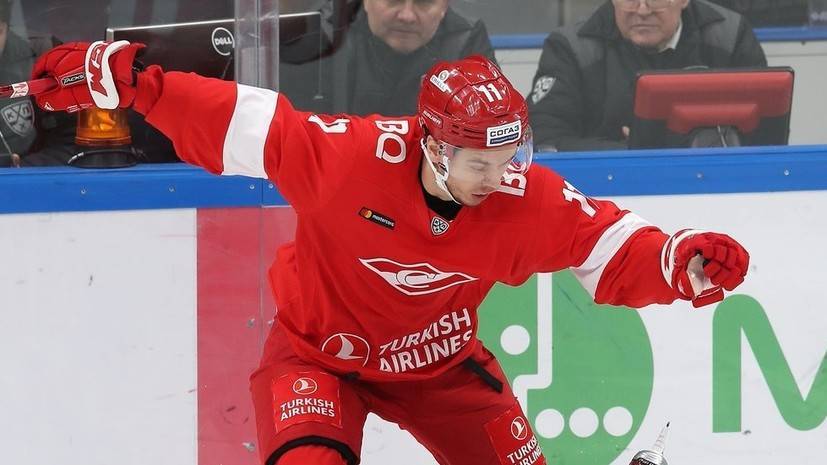 «Спартак» прервал серию из шести побед в КХЛ, проиграв «Адмиралу»