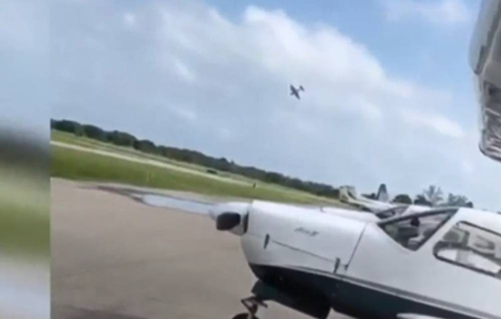 Появилось видео гибели пилота самолета на авиашоу