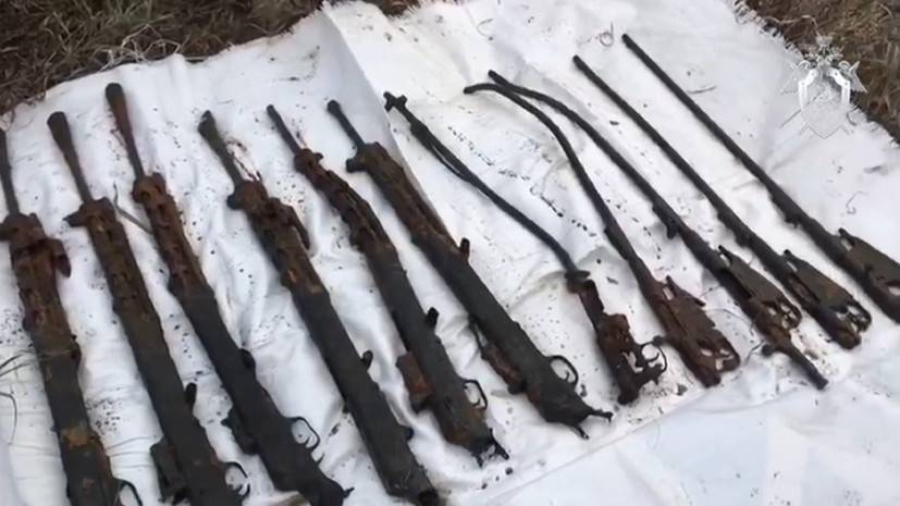 В Орловской области из реки достали 33 единицы стрелкового оружия времён ВОВ