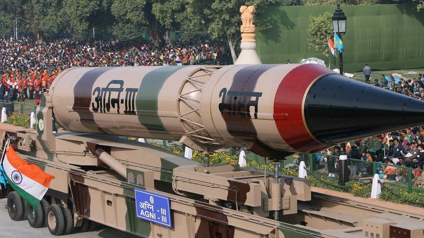 Индия провела испытания баллистической ракеты «Агни-3»