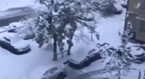 Видео: ноябрьский снег выпал в Чечне впервые за последние годы