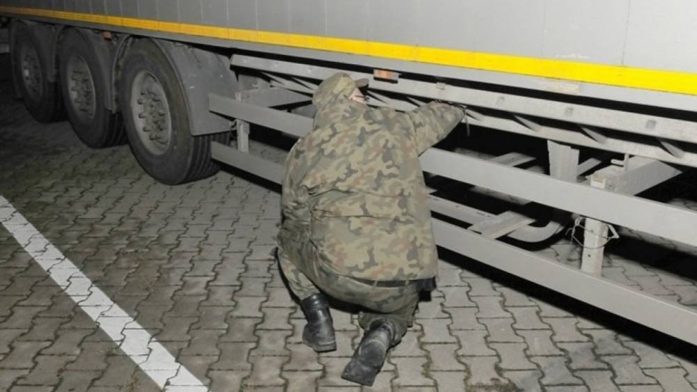 На границе с Польшей задержали водителя грузовика с поддельными документами