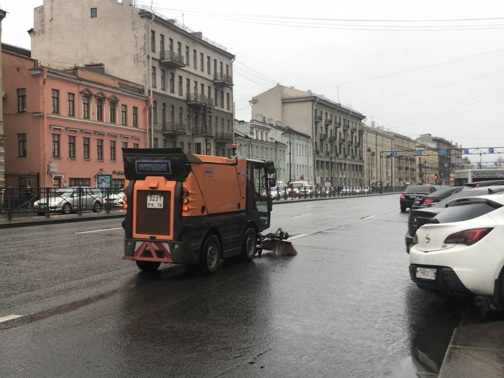 Дорожники обработают улицы Петербурга солевыми растворами перед ожидаемой метелью