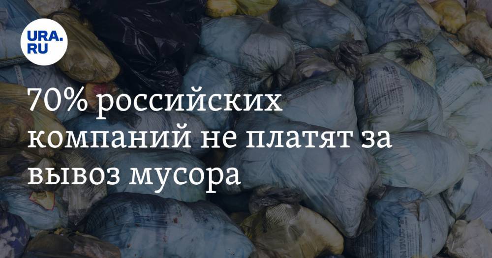 70% российских компаний не платят за вывоз мусора